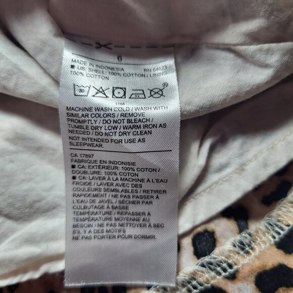 Janie and Jack Girl Leopard Cheetah Ruffle Cotton Top. - Picture 5 of 6